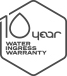 10 year water ingress warranty badge